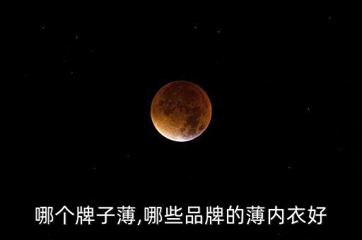 内衣哪个牌子薄,哪些品牌的薄内衣好?