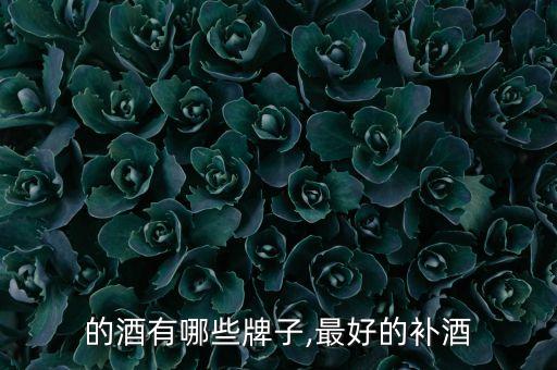 补肾的酒有哪些牌子,最好的补酒
