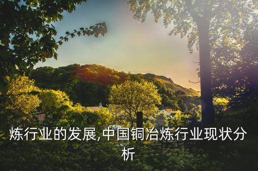 炼行业的发展,中国铜冶炼行业现状分析