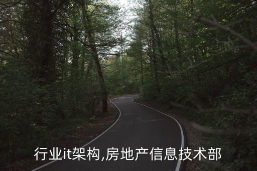 地产行业it架构,房地产信息技术部