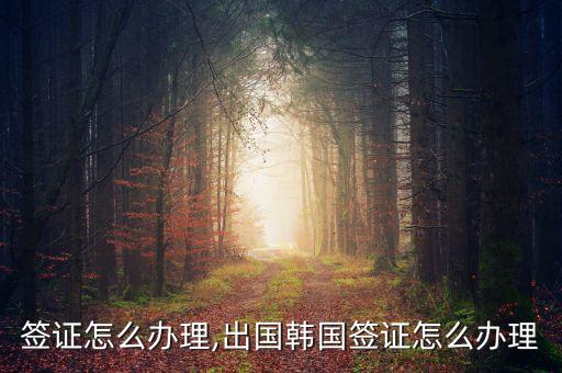 签证怎么办理,出国韩国签证怎么办理