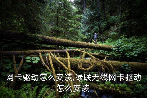无线网卡驱动怎么安装,绿联无线网卡驱动怎么安装