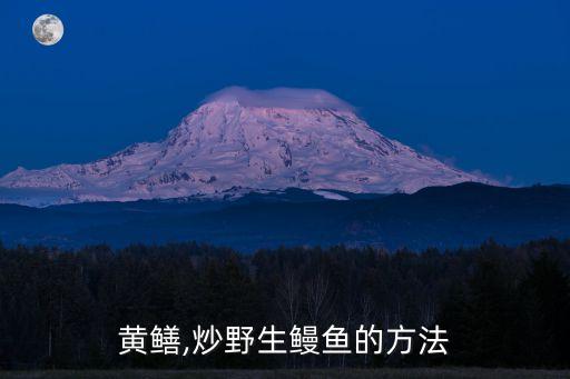 黄鳝,炒野生鳗鱼的方法