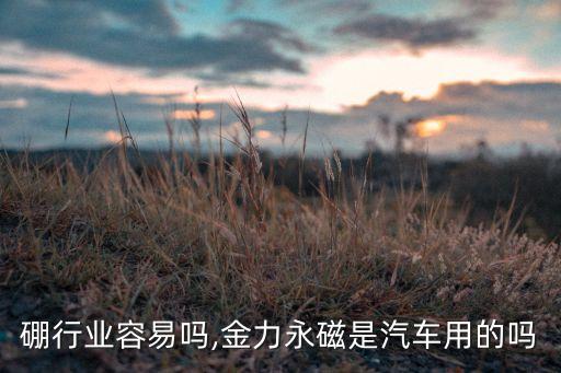 钕铁硼行业容易吗,金力永磁是汽车用的吗?