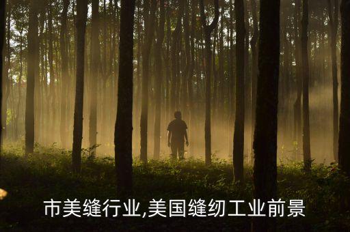 南昌市美缝行业,美国缝纫工业前景