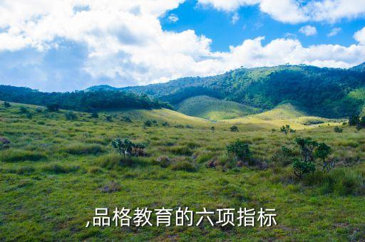 ,品格教育的六项指标