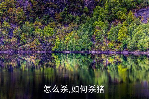 怎么杀,如何杀猪