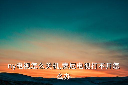 ny电视怎么关机,索尼电视打不开怎么办