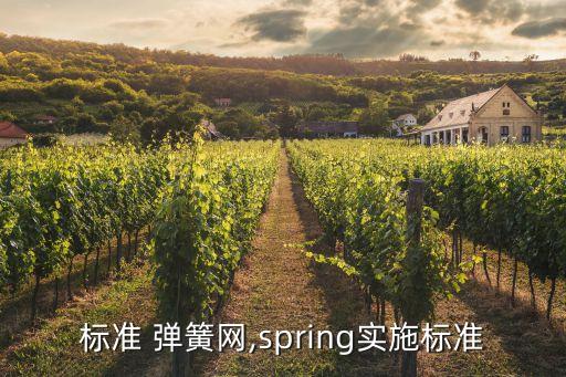 标准 弹簧网,spring实施标准