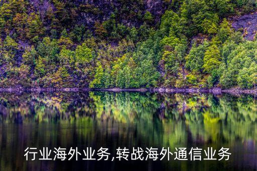行业海外业务,转战海外通信业务