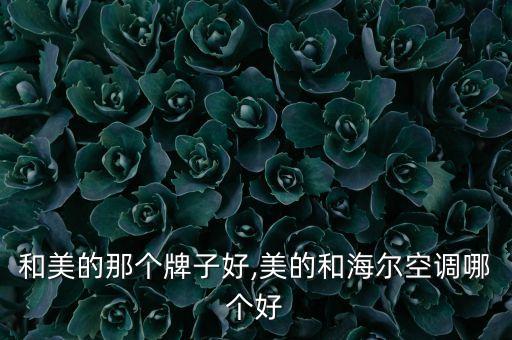 海尔和美的那个牌子好,美的和海尔空调哪个好?