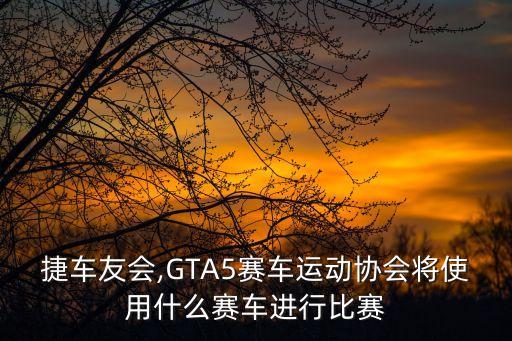 捷车友会,GTA5赛车运动协会将使用什么赛车进行比赛