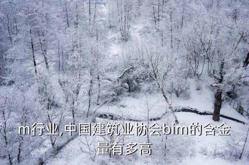 bim行业,中国建筑业协会bim的含金量有多高?