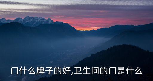厕所门什么牌子的好,卫生间的门是什么?