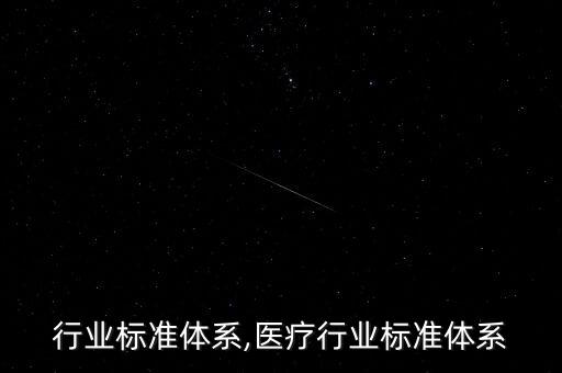 完善行业标准体系,医疗行业标准体系