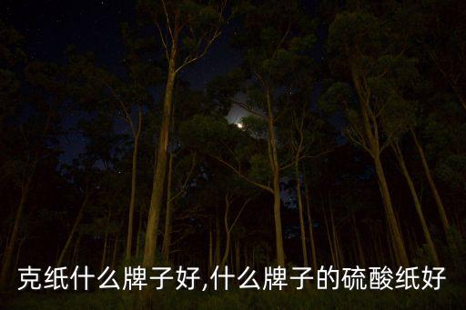 80克纸什么牌子好,什么牌子的硫酸纸好?