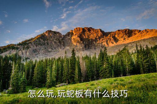 怎么玩,玩蛇板有什么技巧