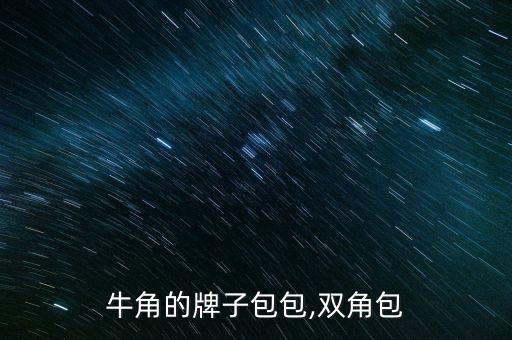 有个牛角的牌子包包,双角包