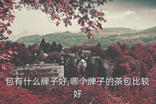 包有什么牌子好,哪个牌子的茶包比较好