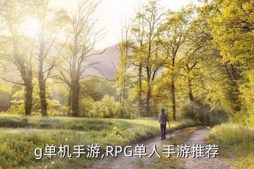 rpg单机手游,RPG单人手游推荐