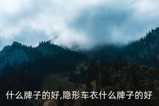 车衣什么牌子的好,隐形车衣什么牌子的好