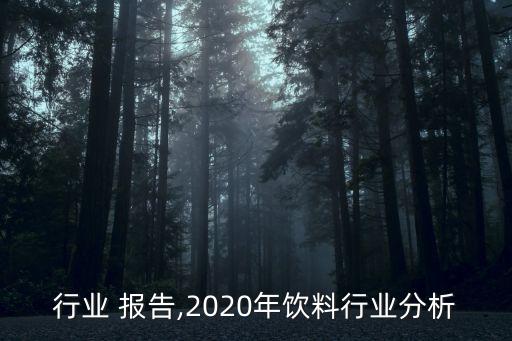 饮料行业 报告,2020年饮料行业分析
