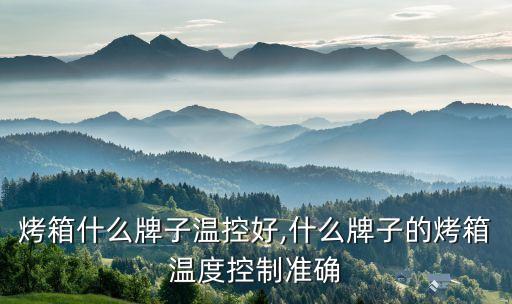 家用烤箱什么牌子温控好,什么牌子的烤箱温度控制准确?
