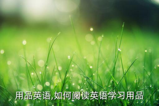 用品英语,如何阅读英语学习用品