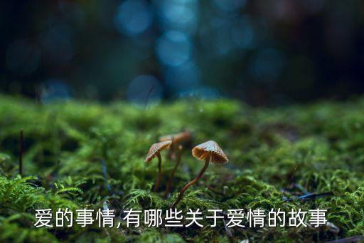 有关爱的事情,有哪些关于爱情的故事?