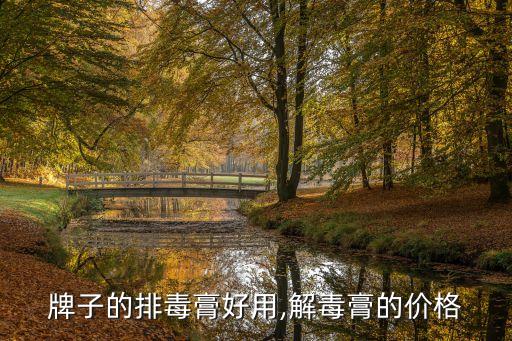 牌子的排毒膏好用,解毒膏的价格
