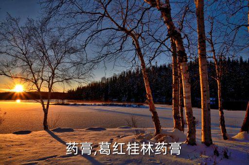 桂林药膏,葛红桂林药膏