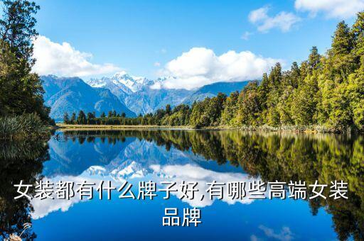 女装都有什么牌子好,有哪些高端女装品牌