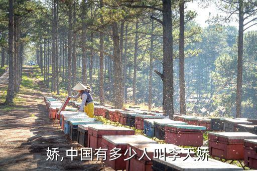娇,中国有多少人叫李天娇