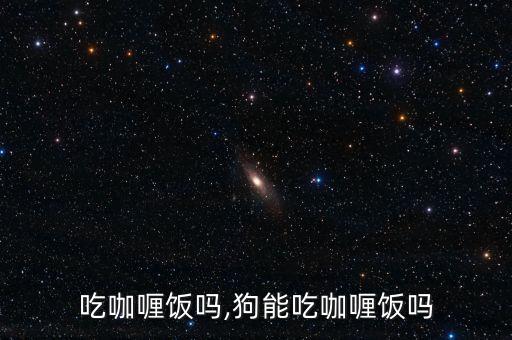 狗能吃咖喱饭吗,狗能吃咖喱饭吗?