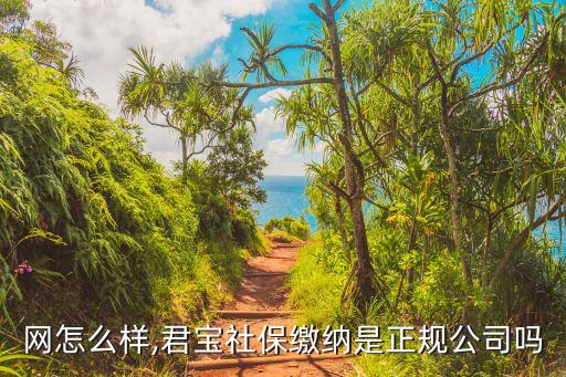 骏保网怎么样,君宝社保缴纳是正规公司吗?
