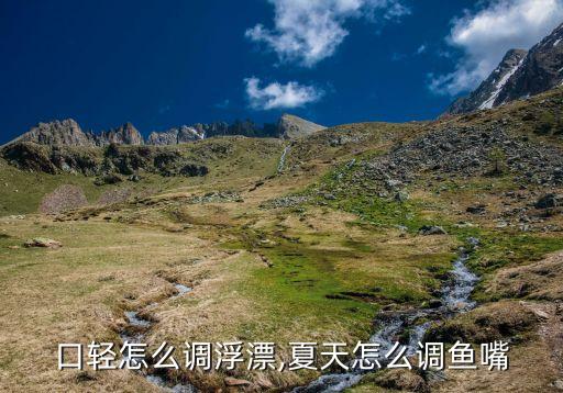 钓鱼口轻怎么调浮漂,夏天怎么调鱼嘴?