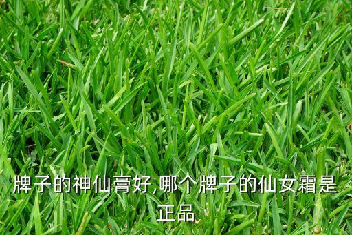哪个牌子的神仙膏好,哪个牌子的仙女霜是正品?