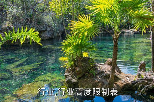  行业,行业高度限制表