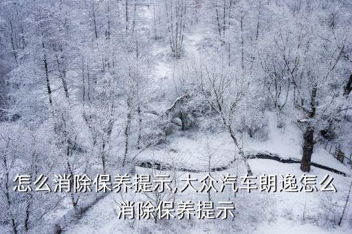 朗逸怎么消除保养提示,大众汽车朗逸怎么消除保养提示