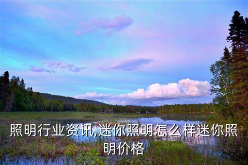 照明行业资讯,迷你照明怎么样迷你照明价格