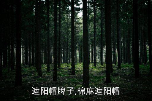 遮阳帽牌子,棉麻遮阳帽