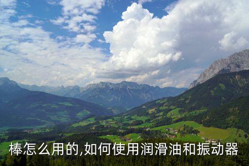 震动棒怎么用的,如何使用润滑油和振动器?