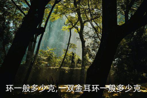 环一般多少克,一双金耳环一般多少克